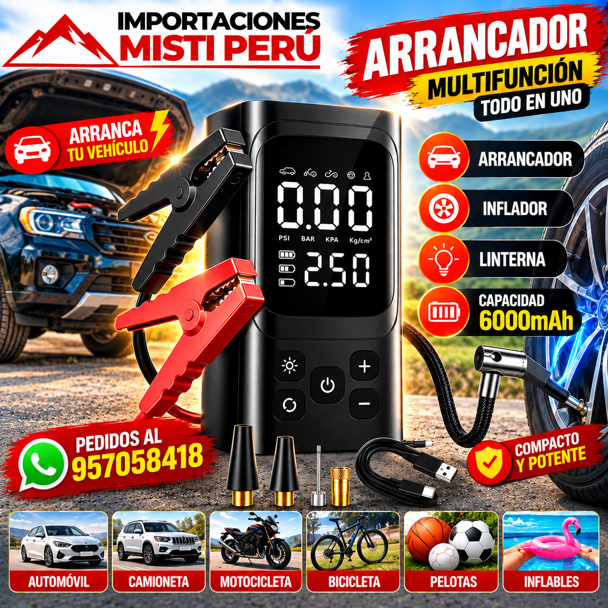 Arrancador multifunción de Importaciones Misti Perú